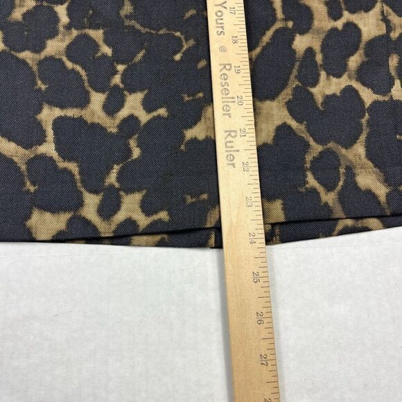 Elie Tahari Wool Blend Pencil Skirt Cheetah Print Knee Length Back Zip Size 6 - Picture 4 of 11